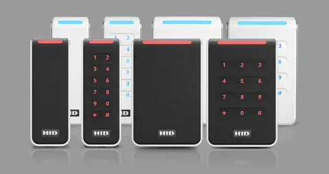HID card readers and keypads